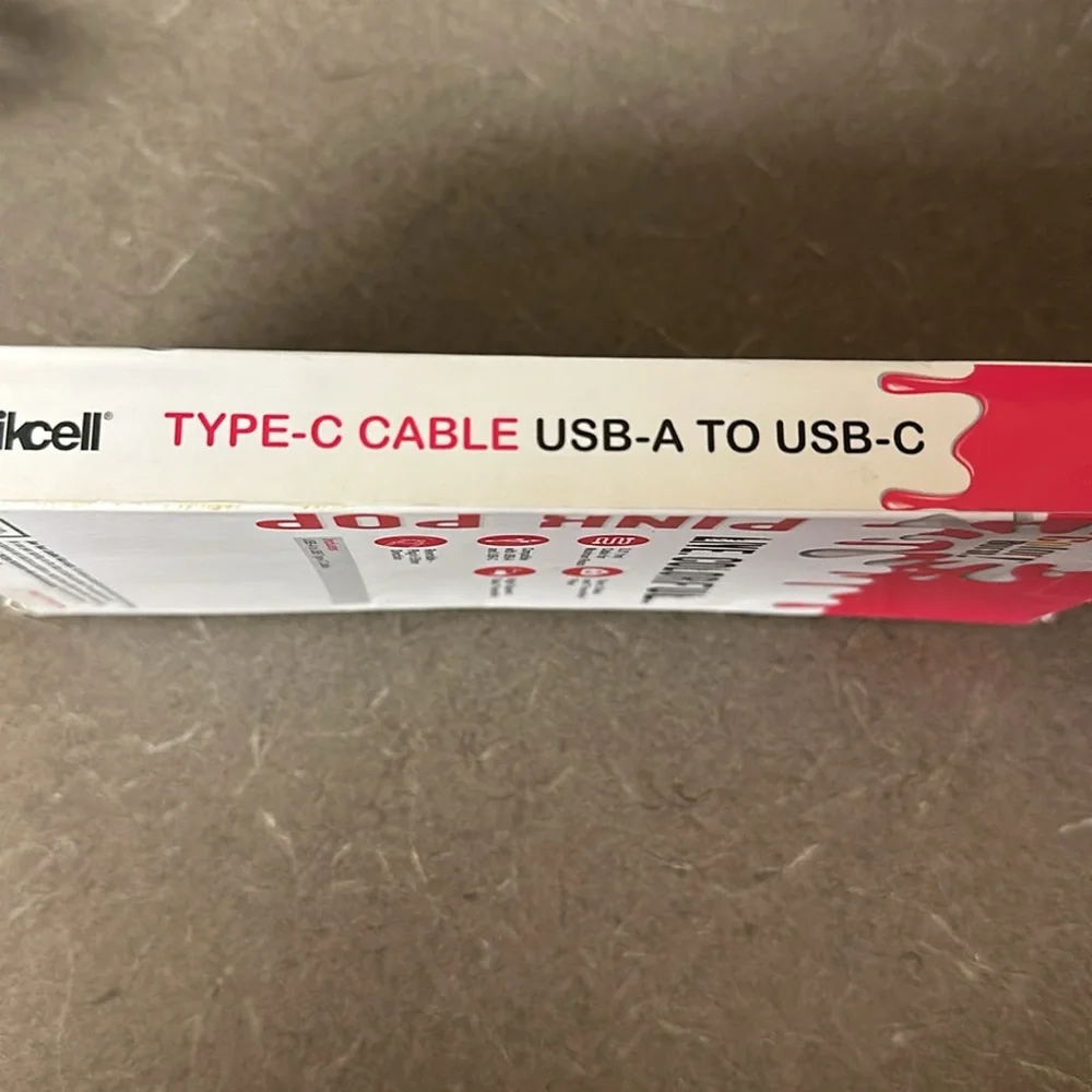 Type-C cable color pink